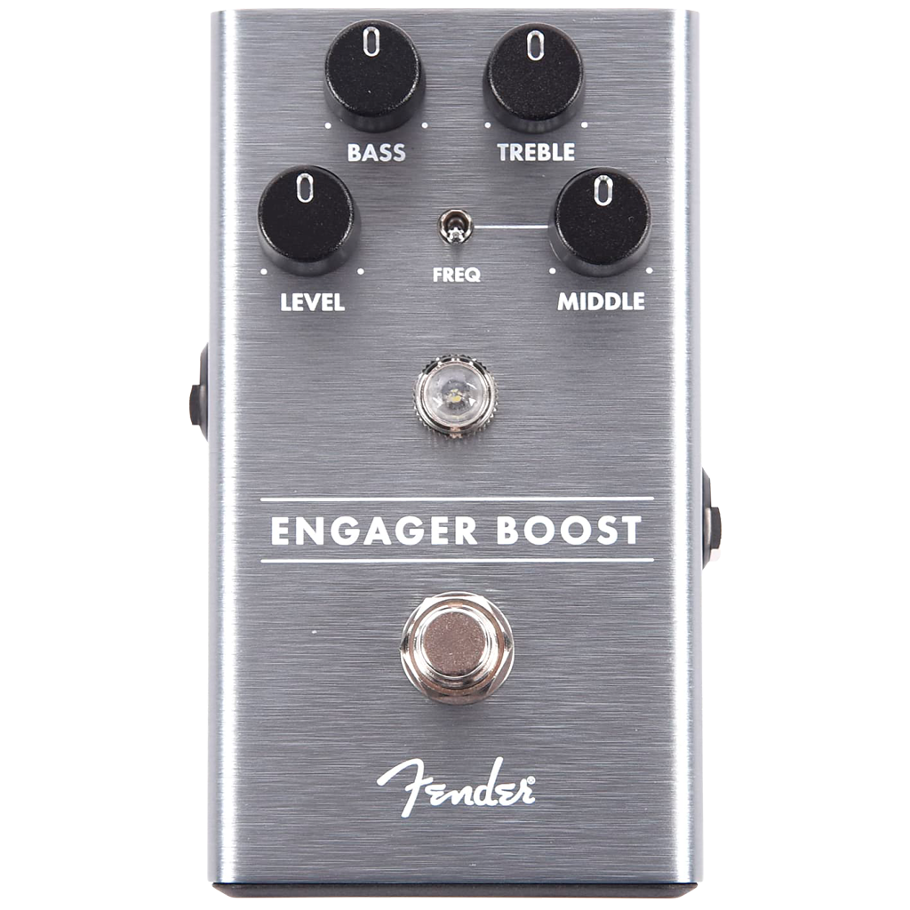 Fender Engager Boost - Pédale Effet Guitare - Boost Propre Avec EQ 3 Bandes - Bypass Vrai/Tampon