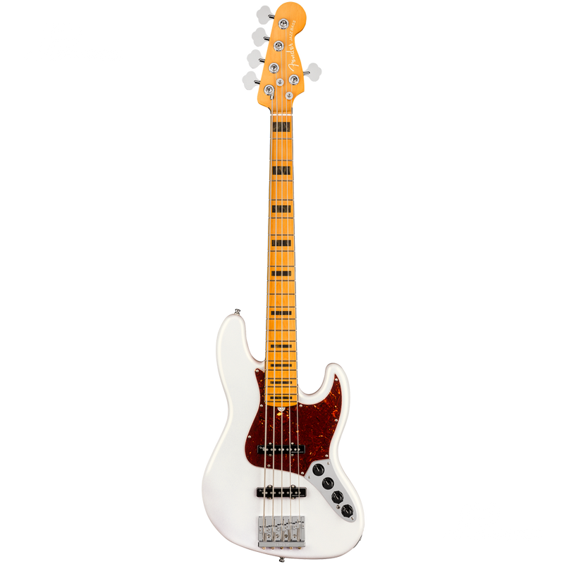 Fender 0199032781 American Ultra Jazz Bass V Maple Fingerboard Arctic Pearl - JP Musical