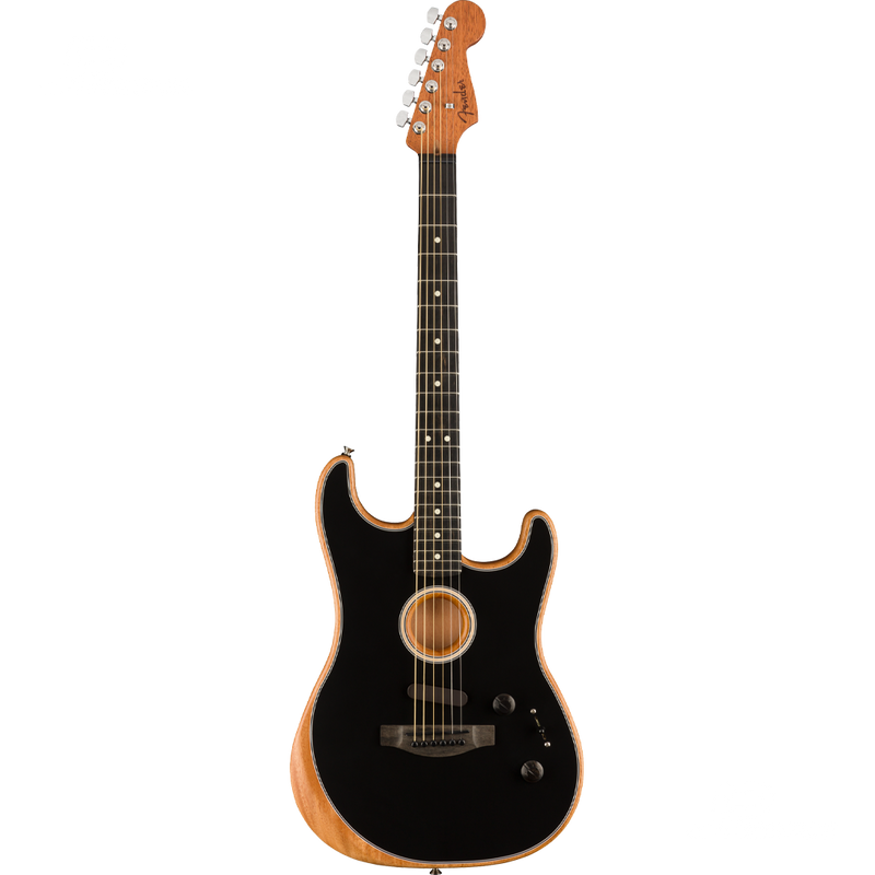 Fender 0972023206 American Acoustasonic Strat Ebony Fingerboard Black - JP Musical