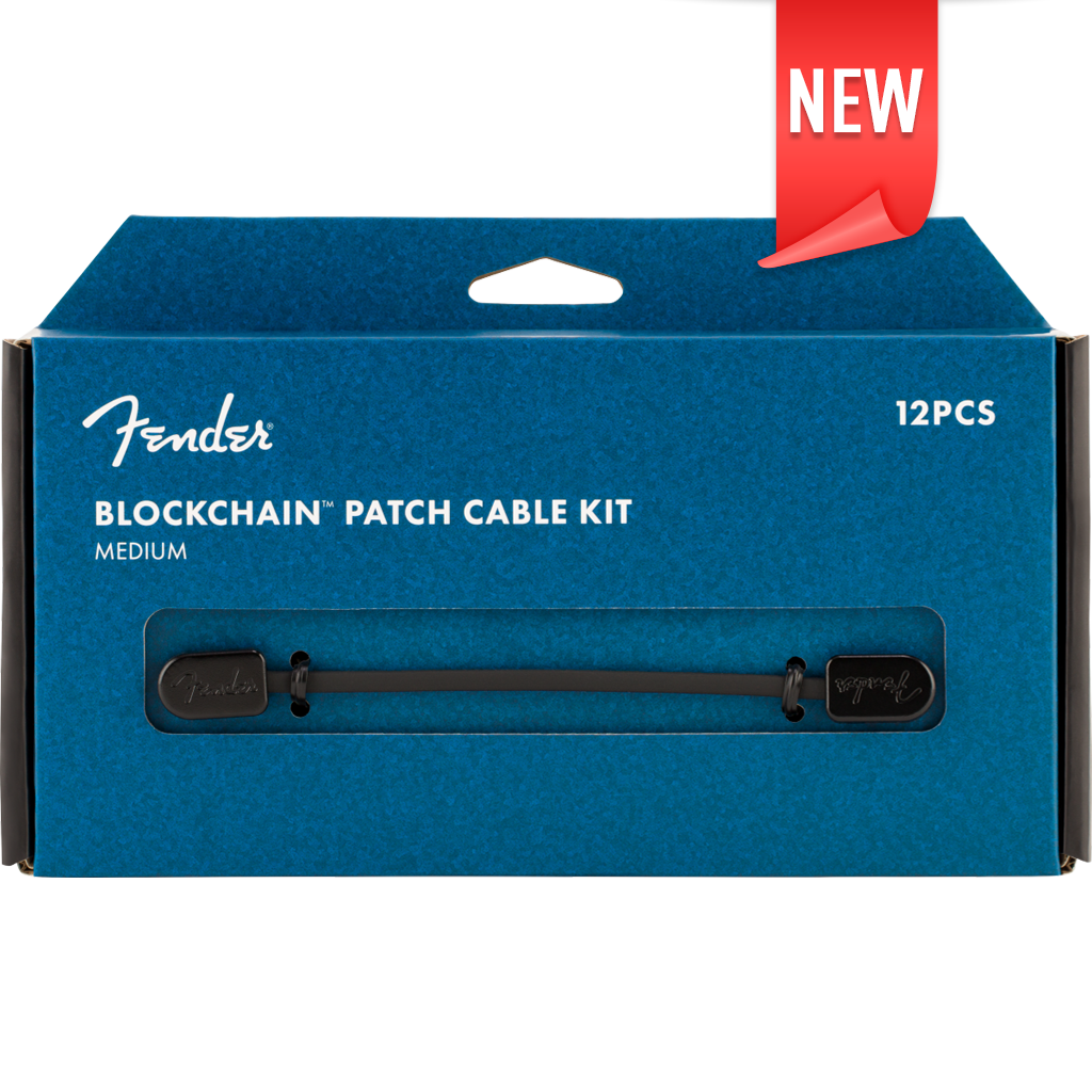 FENDER 0990825302 BLOCKCHAIN PATCH CABLE KIT MEDIUM BLACK