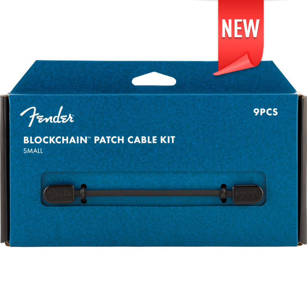 FENDER 0990825202 BLOCKCHAIN PATCH CABLE KIT SMALL BLACK
