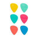 PAQUETE DE PUAS FENDER 1989999104 OFFSET PICKS MULTI-COLORED - JP Musical