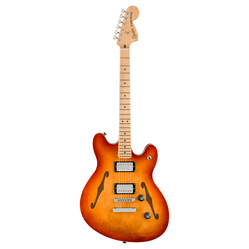 GUITARRA ELECTRICA SQUIER 0378452547 AFF STARCASTER DLX MN SSB - JP Musical
