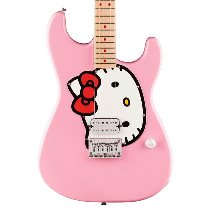 GUITARRA ELECTRICA SQUIER 0379102970 SQ HELLO KITTY STRAT MN WB PNK - JP Musical