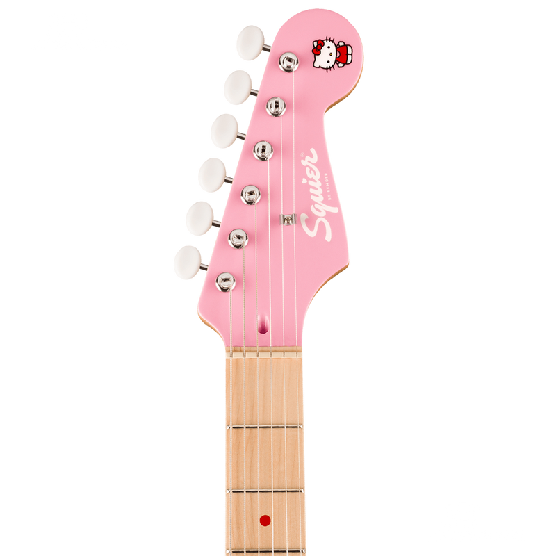 GUITARRA ELECTRICA SQUIER 0379102970 SQ HELLO KITTY STRAT MN WB PNK - JP Musical