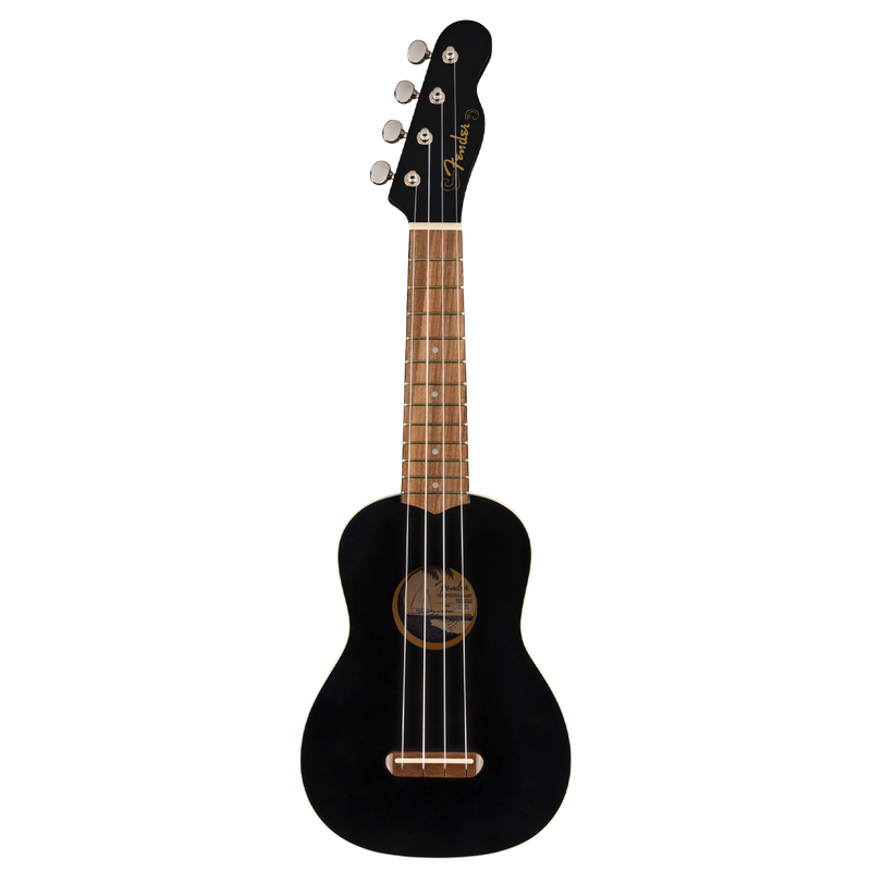UKULELE SOPRANO FENDER 0971610706 VENICE UKE BLK WN - JP Musical