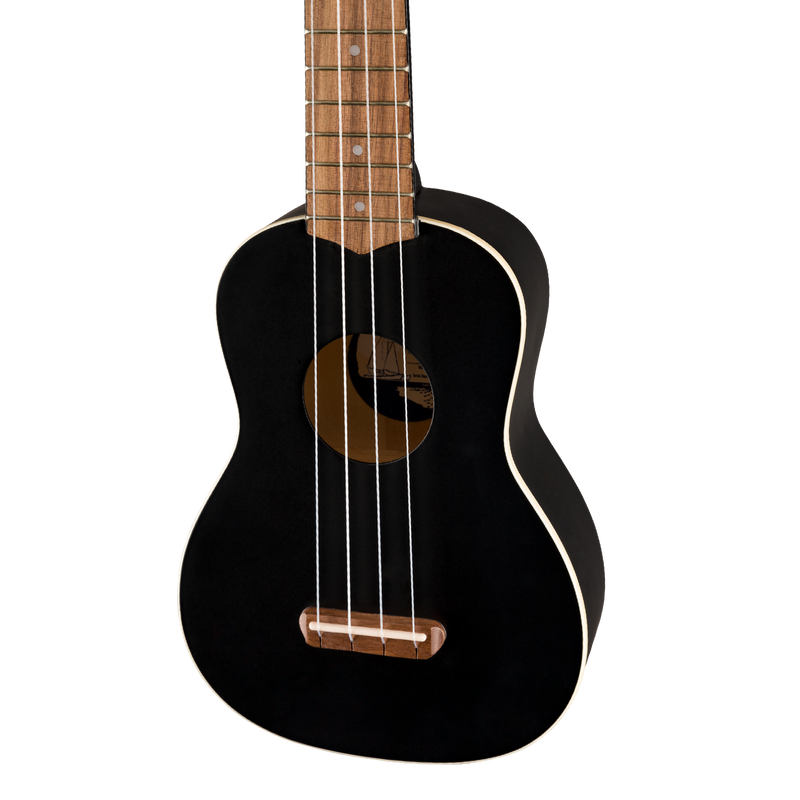 UKULELE SOPRANO FENDER 0971610706 VENICE UKE BLK WN - JP Musical