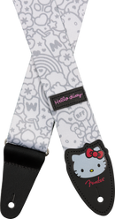 TAHALI FENDER 2" HELLO KITTY 0990637223 POLY STRAP WHITE - JP Musical