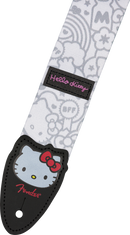 TAHALI FENDER 2" HELLO KITTY 0990637223 POLY STRAP WHITE - JP Musical