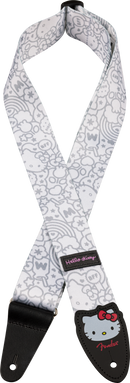 TAHALI FENDER 2" HELLO KITTY 0990637223 POLY STRAP WHITE - JP Musical