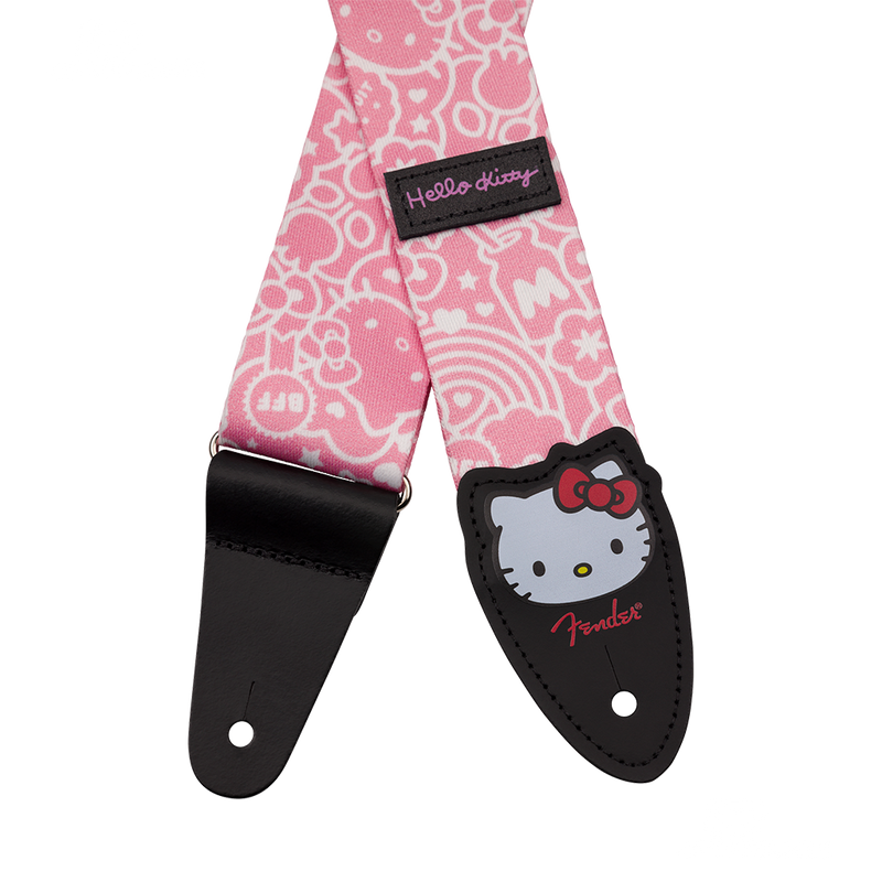 TAHALI FENDER 0990637256 2" HELLO KITTY POLY STRAP PINK - JP Musical