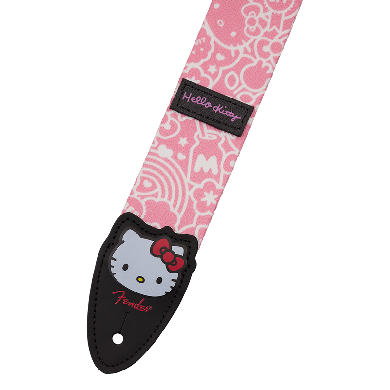 TAHALI FENDER 0990637256 2" HELLO KITTY POLY STRAP PINK - JP Musical