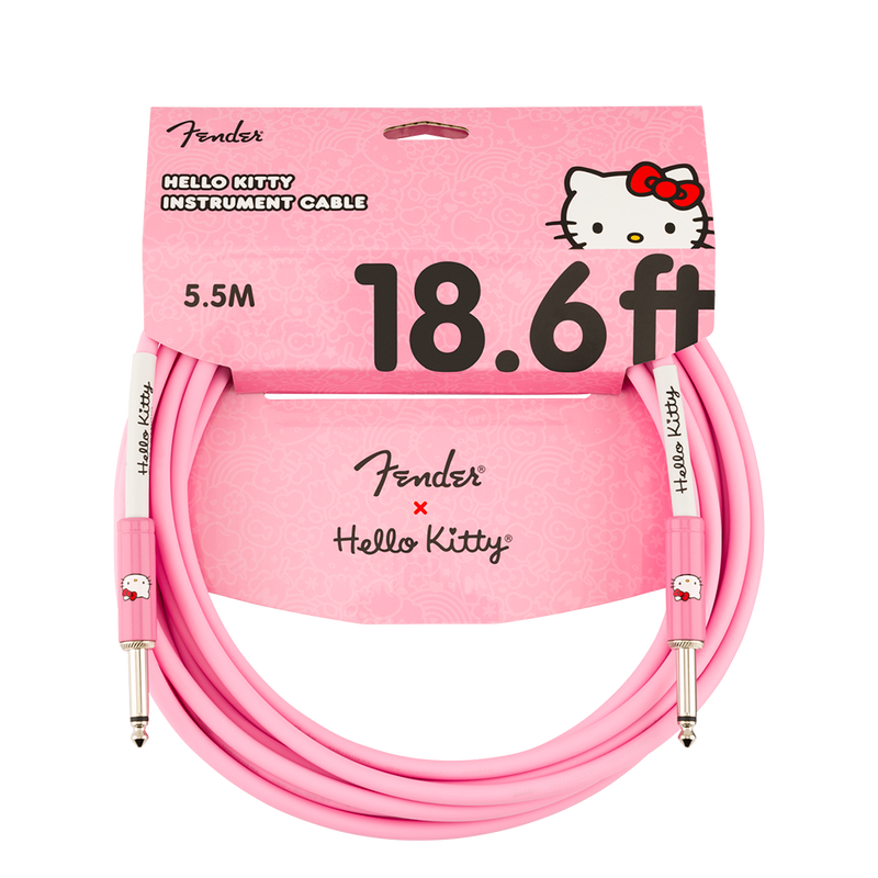 CABLE FENDER 0990818156 ORIGINAL 18.6' HELLO KITTY PINK - JP Musical