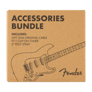 PAQUETE DE ACCESORIOS FENDER 0992018005 SPA BUNDLE PACK WHT CBL, TUNER, STRAP - JP Musical