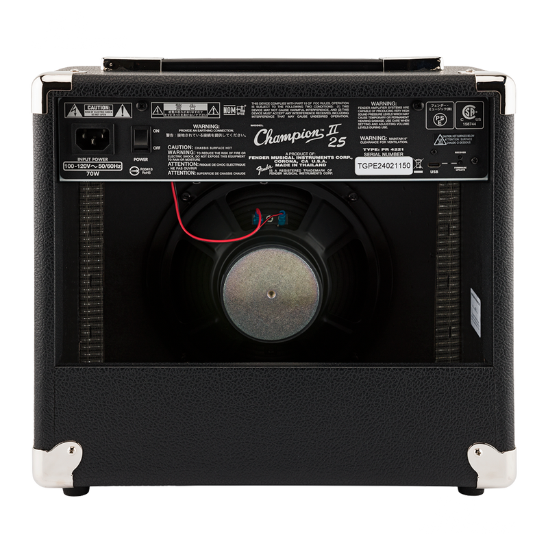 AMPLIFICADOR FENDER 2330714900 CHAMPION II 25 120V MX - JP Musical