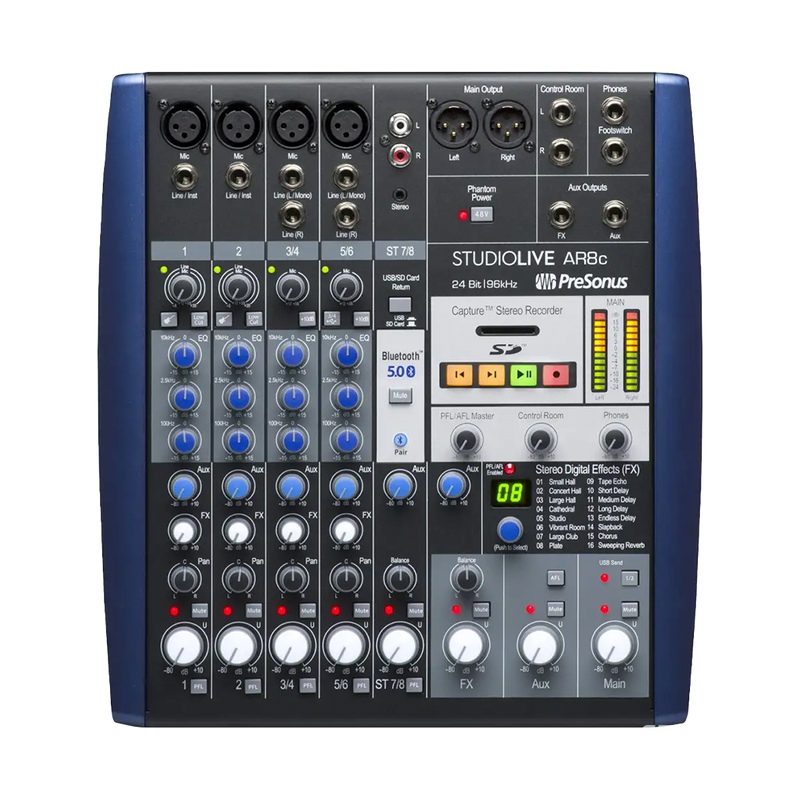 MEZCLADORA PRESONUS 2779214103 STUDIOLIVE AR8C MIXER MX - JP Musical