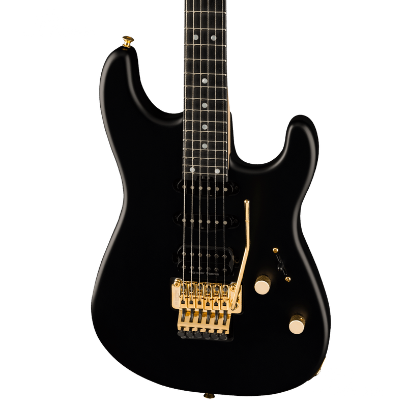 GUITARRA ELECTRICA CHARVEL 2925843568 MJ SD1 24 HSS FR STN BLK EBNY WC - JP Musical