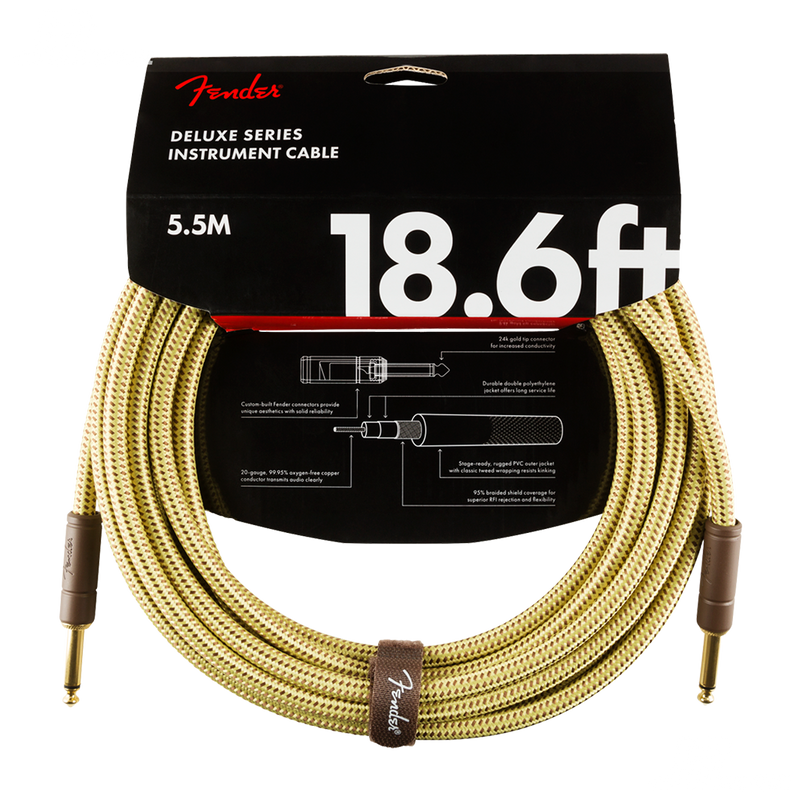 CABLE FENDER 0990820081 DELUXE 18.6 INST CBL TWD - JP Musical