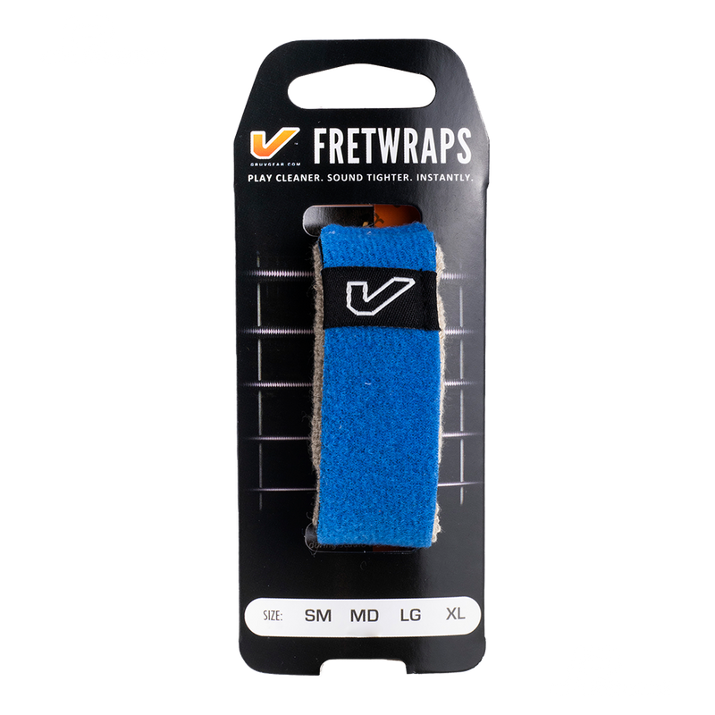 FRETWRAPS GRUV INC FW1PKBLUSM MUTEADOR DE CUERDAS BLUE SMALL PARA BAJO - JP Musical