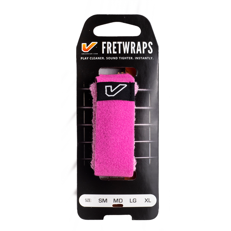 FRETWRAPS GRUV INC FW1PKPNKMD HD PUFF STRING MUTER PINK MEDIUM - JP Musical