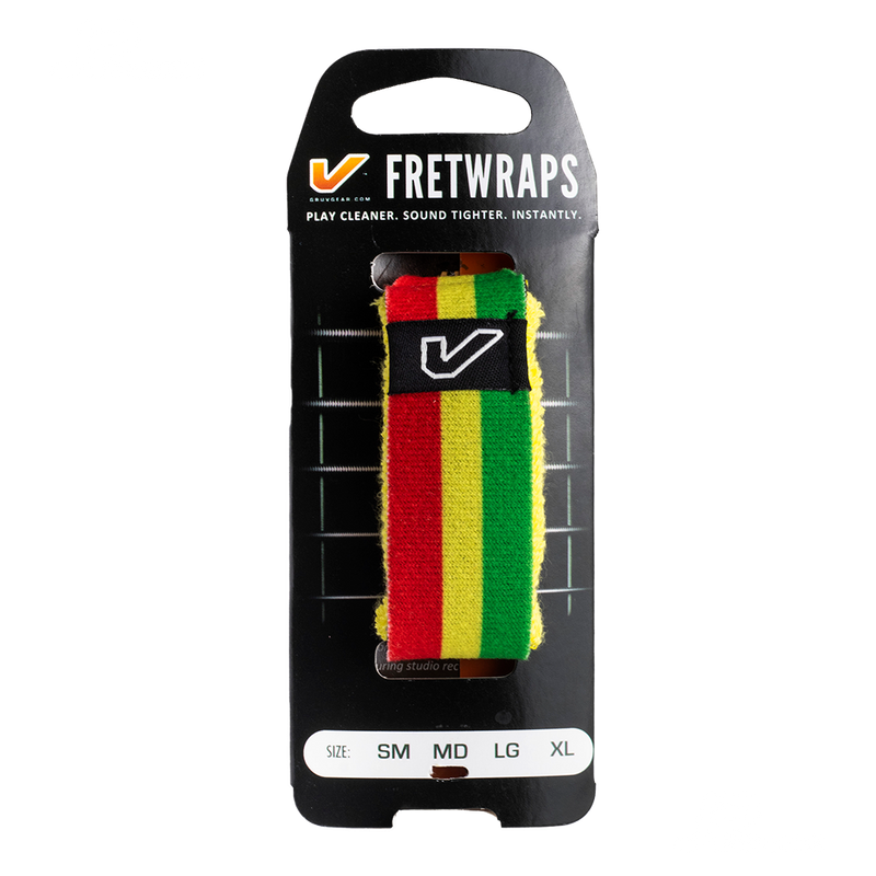 FRETWRAPS GRUV INC FW1RYGMD WORLD FLAGS MEDIUM RED/YELLOW/GREEN - JP Musical
