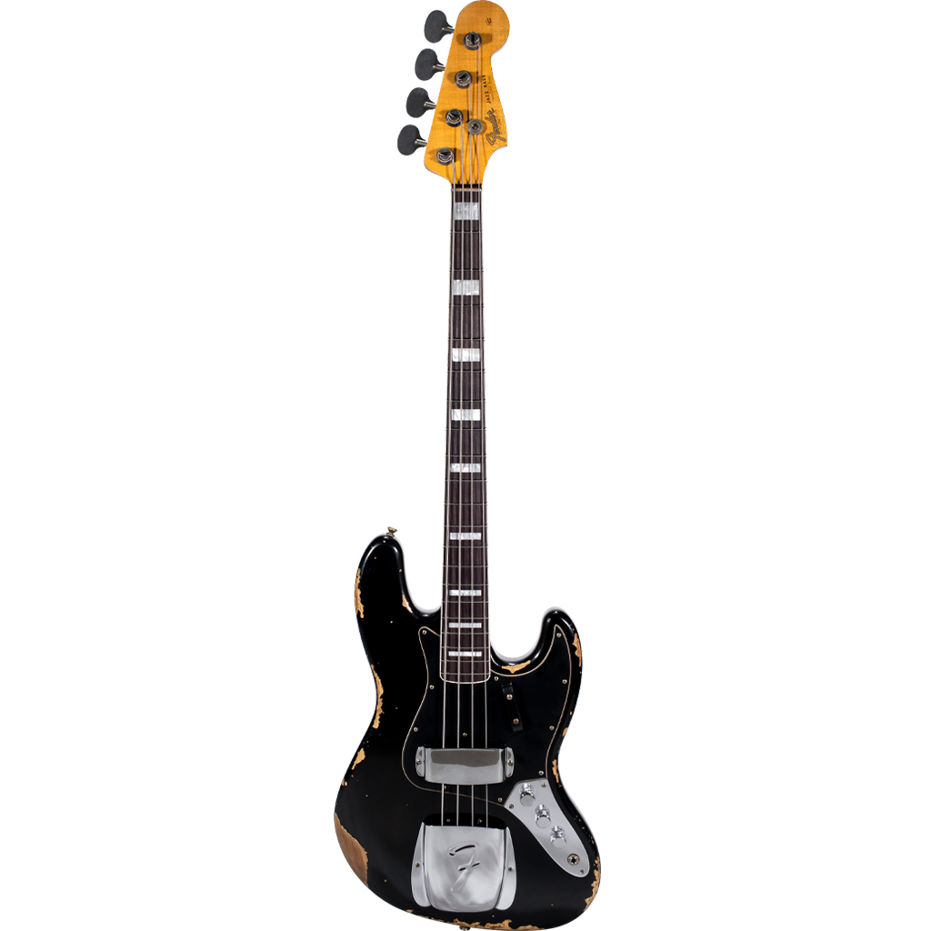 ショッピング Fender Custom Shop LIMITED EDITION CUSTOM JAZZ BASS HEAVY RELIC  (ABLK)