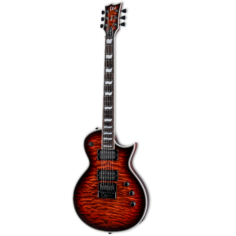 GUITARRA ELECTRICA LTD LEC1000ETQMDBSB EC1000 EVERTUNE - JP Musical