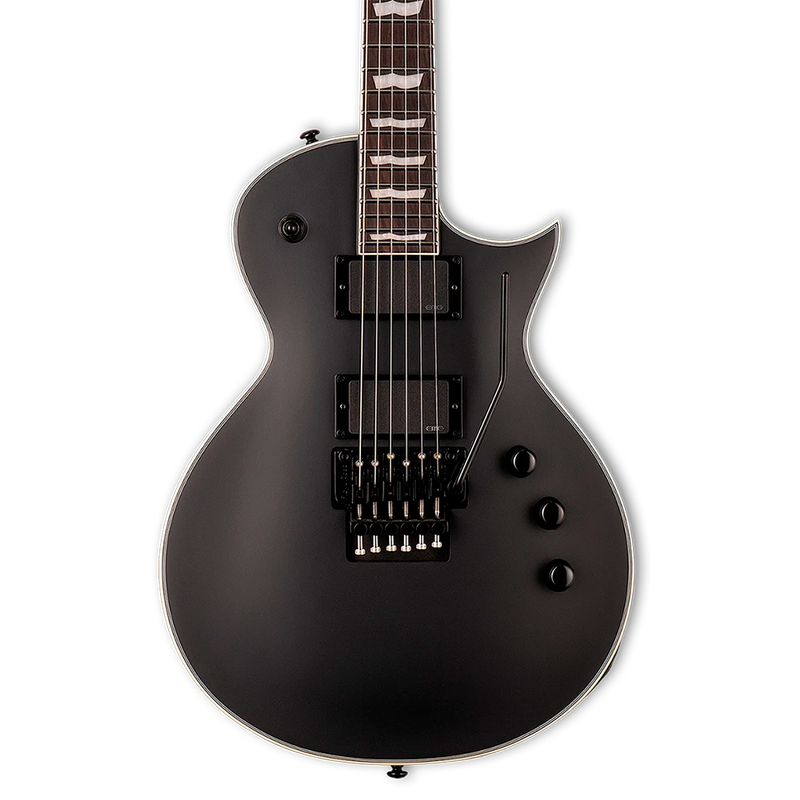 GUITARRA ELECTRICA LTD LEC1000FRBLKS EC-1000 FR BLACK SATIN - JP Musical