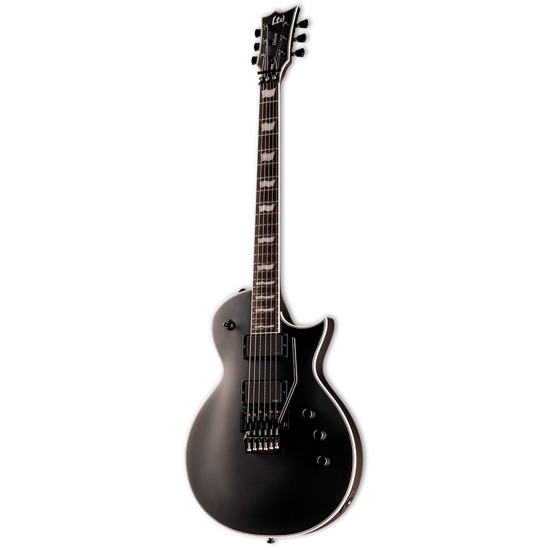 GUITARRA ELECTRICA LTD LEC1000FRBLKS EC-1000 FR BLACK SATIN - JP Musical
