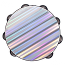 Remo TA420849 - Radiant Wave Black | Pandero de 8 Pulgadas Doble Hilera