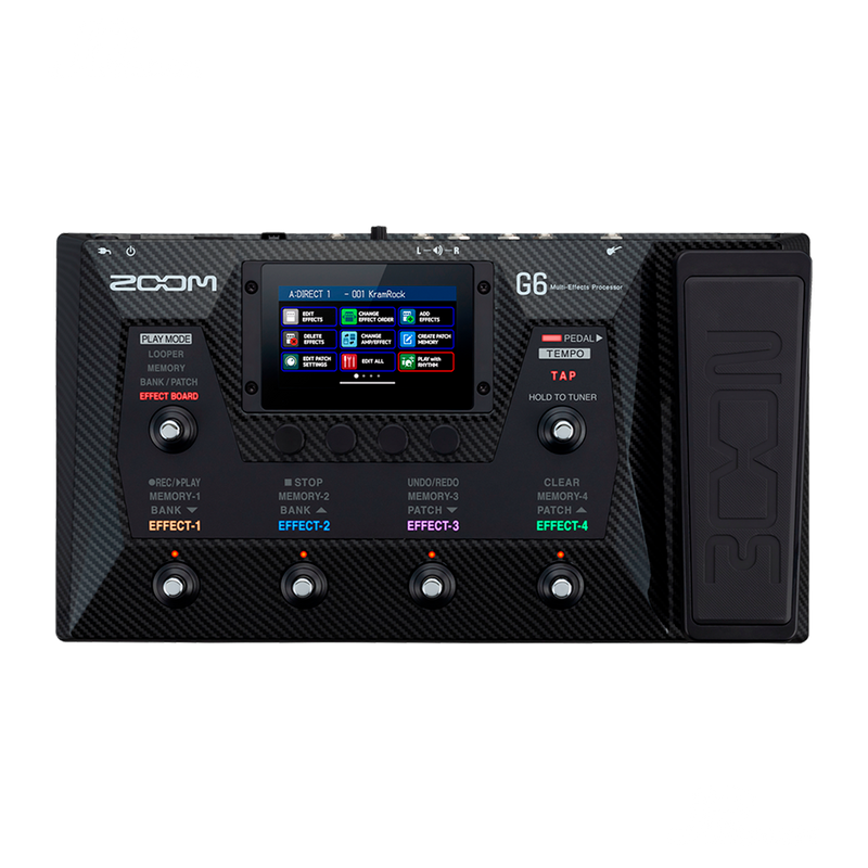 PEDAL MULTIEFECTOS ZOOM ZG6 PARA GUITARRA - JP Musical