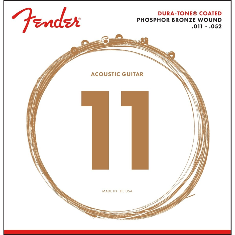 Fender 0730860405 Dura-Tone Coated Phosphor Bronze Strings - JP Musical