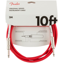 Fender 0990510010 Original Series Instrument Cable 10' Fiesta Red - JP Musical