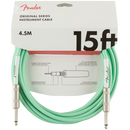 Fender 0990515058 Original Series Instrument Cable 15' Surf Green - JP Musical