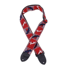 Fender 0990682000 Monogrammed Strap Red/White/Blue - JP Musical