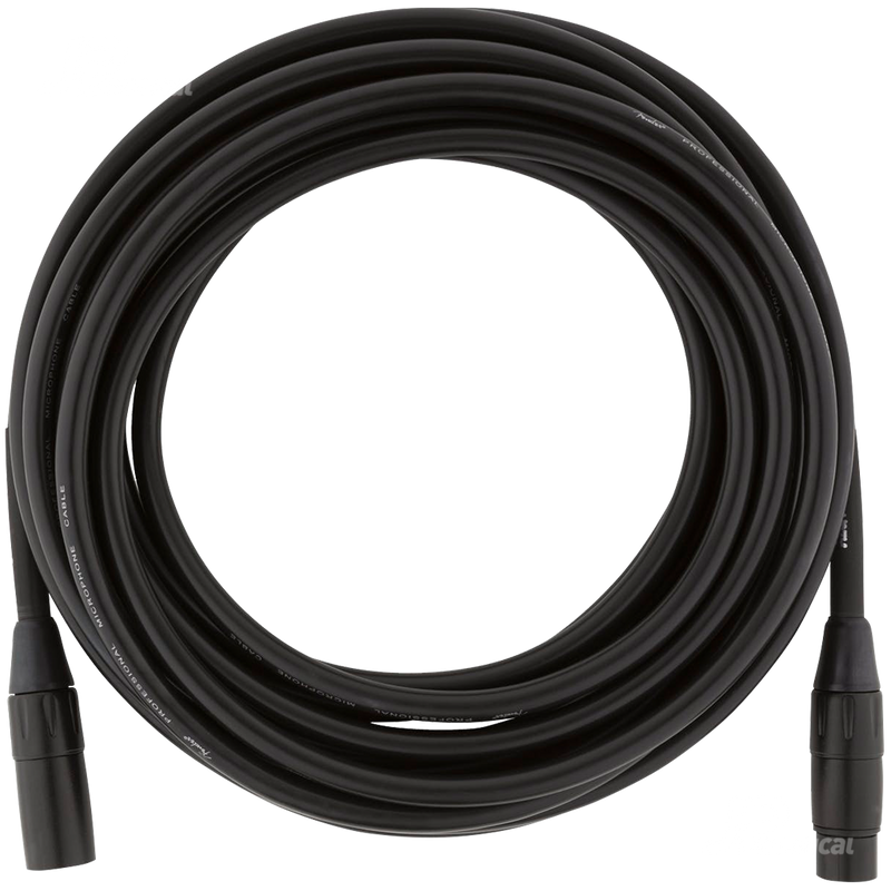 Fender 0990820015 Pro Series Microphone Cable 25' Black - JP Musical