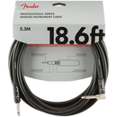 Fender 0990820019 Pro Series Instrument Cable Straight/Angle 18.6' Black - JP Musical