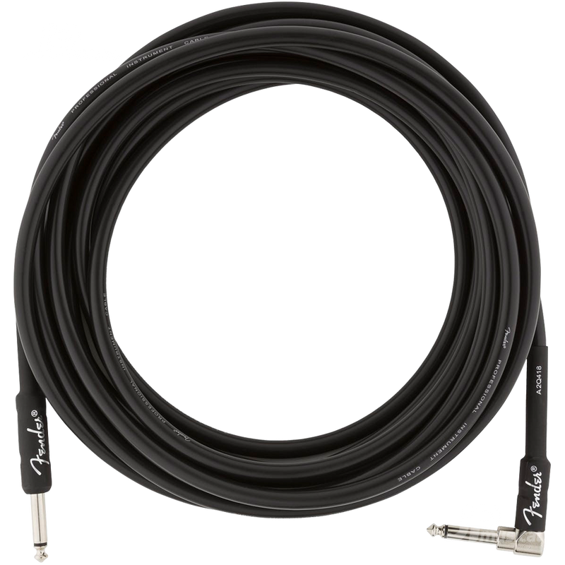 Fender 0990820019 Pro Series Instrument Cable Straight/Angle 18.6' Black - JP Musical