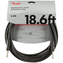 Fender 0990820020 Pro Series Instrument Cable Straight/Straight 18.6' Black - JP Musical