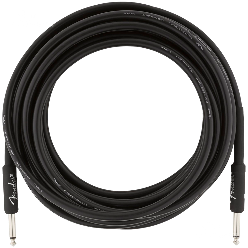 Fender 0990820020 Pro Series Instrument Cable Straight/Straight 18.6' Black - JP Musical