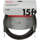 Fender 0990820021 Pro Series Instrument Cable Straight/Straight 15' Black - JP Musical