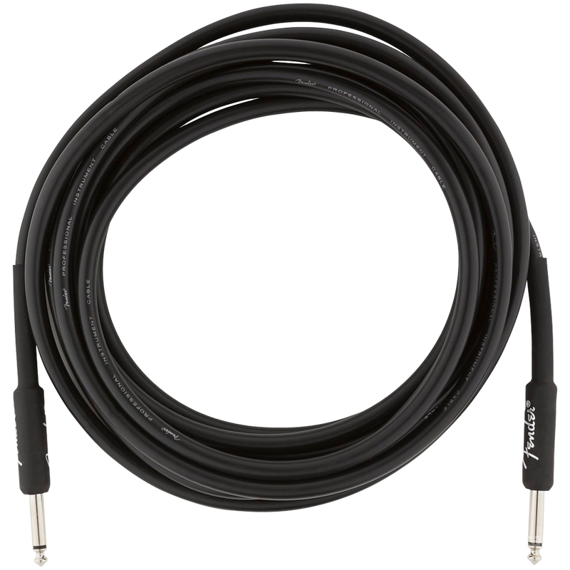 Fender 0990820021 Pro Series Instrument Cable Straight/Straight 15' Black - JP Musical