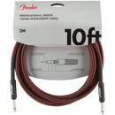 Fender 0990820061 Pro Series Instrument Cable 10' Red Tweed - JP Musical
