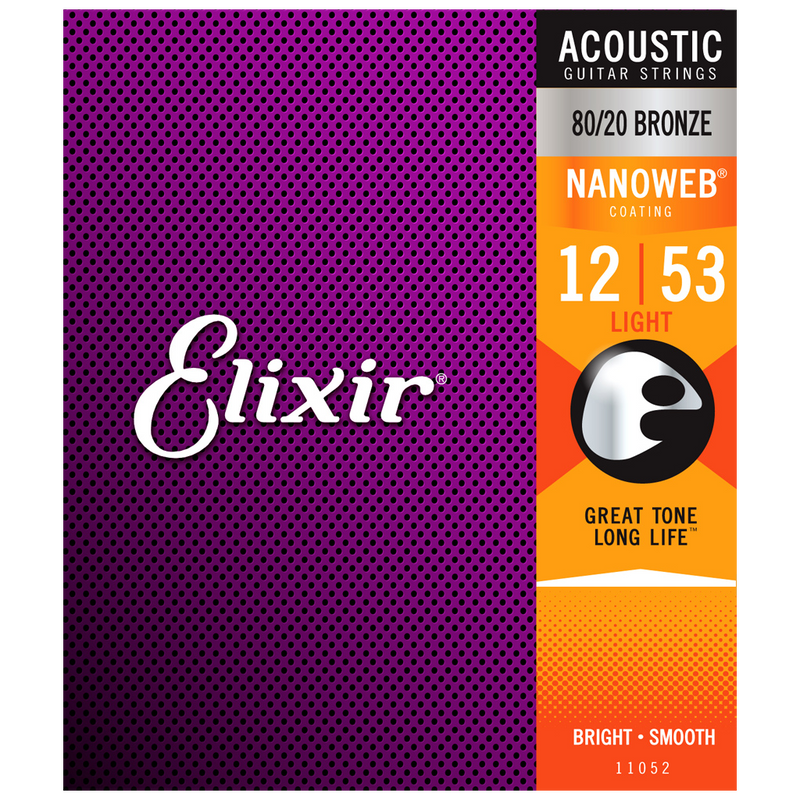 ENCORDADURA ELIXIR 11052 ACOUST 80/20 BRZ NANOWEB COATING - JP Musical