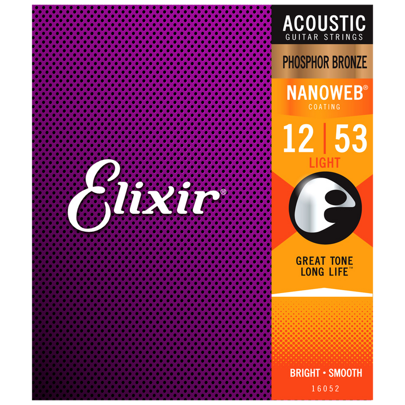 ENCORDADURA ELIXIR 16052 ACOUST PHOSPH BRZ NANOWEBCOATING - JP Musical