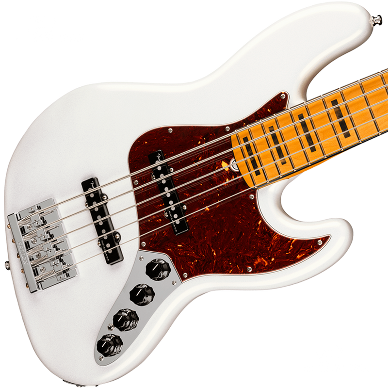 Fender 0199032781 American Ultra Jazz Bass V Maple Fingerboard Arctic Pearl - JP Musical