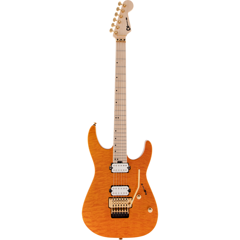 Charvel 2969431558 Pro-Mod DK24 HH FR Maple Fingerboard Dark Amber - JP Musical