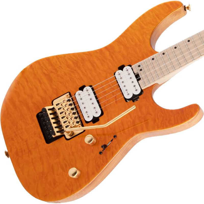 Charvel 2969431558 Pro-Mod DK24 HH FR Maple Fingerboard Dark Amber - JP Musical