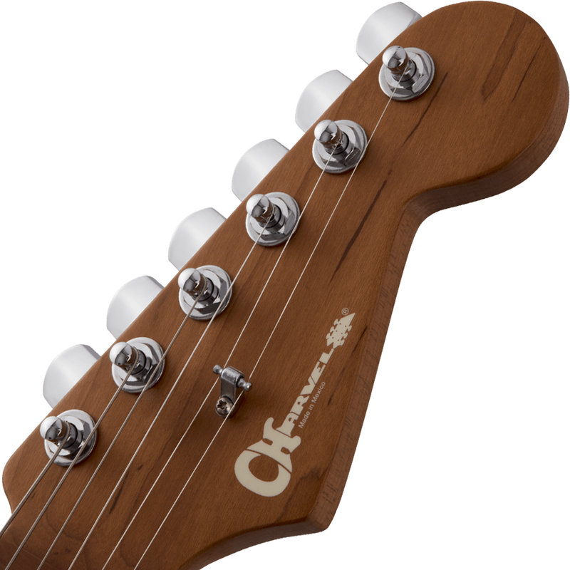 Charvel 2969026500 Pro-Mod DK22 SSS 2PT CM Caramelized Maple Fingerboard Pharaohs Gold - JP Musical
