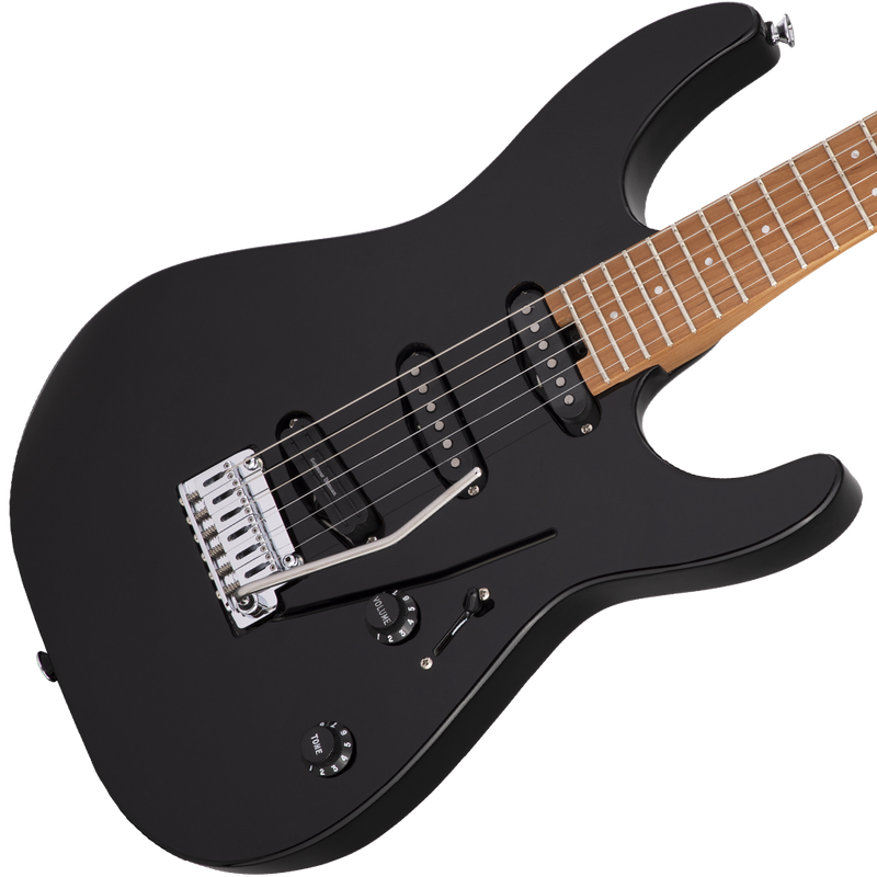 Charvel 2969026503 Pro-Mod DK22 SSS 2PT CM Caramelized Maple Fingerboard Gloss Black - JP Musical